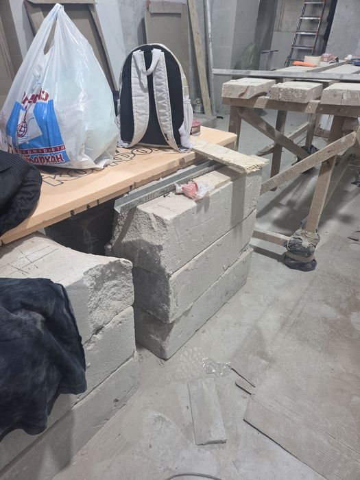 Газобетон.кирпич.