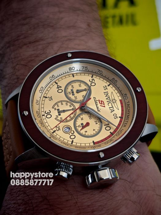 INVICTA S1 Rally Classic Brown 49 mm, Инвикта нов ръчен часовник