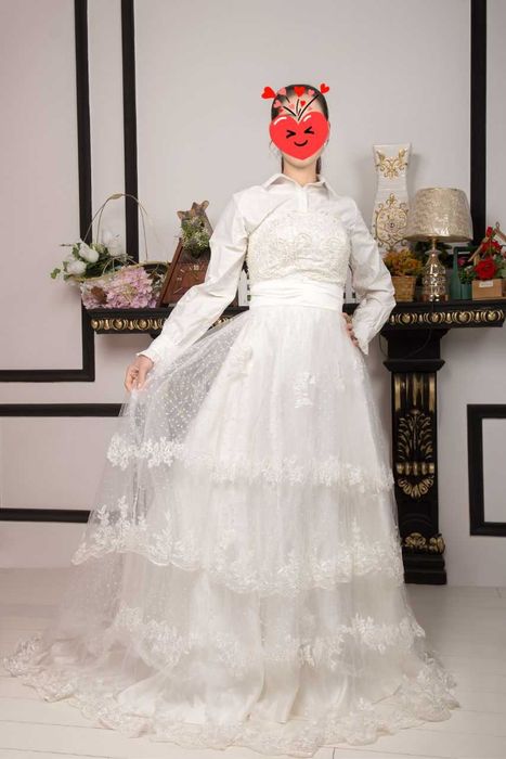 Yangi kiyilmagan kelin kuylak sotaman