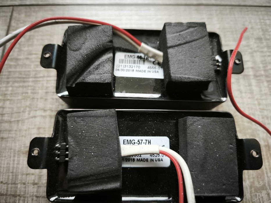 Set doze active chitara electrica 7 corzi EMG 57-7 și EMG 66-7 USA