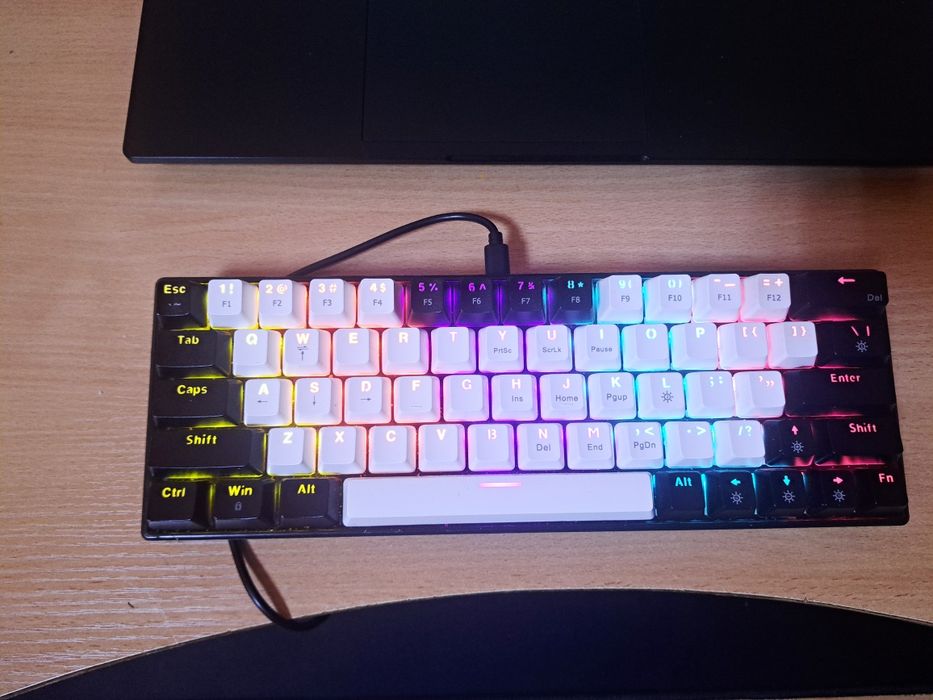O'yin mexanik klaviaturasi Zifrind Rgb yoritilgan 98 tugma kop funksia