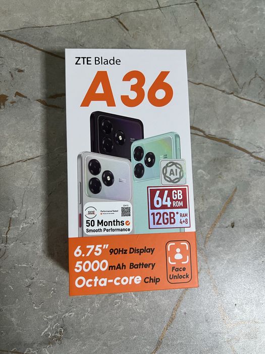 Продам новый ZTE Blade A36