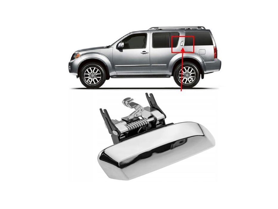 Външна Дръжка За Отваряне На Задна Лява Врата, Nissan, Pathfinder R51,