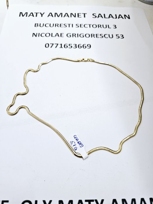 Vand lantic din aur 14 k 5.1 g cod 689