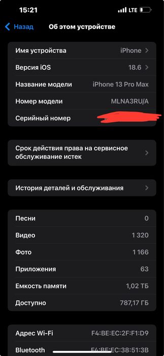 Iphone 13 pro max 1TB