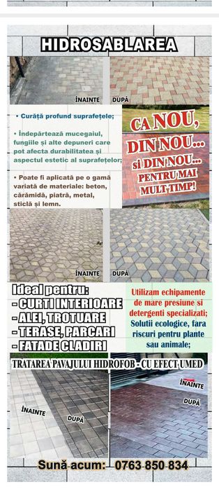 Curățire pavaje pavele