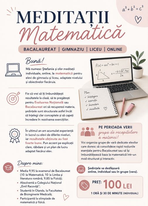 Meditatii matematică