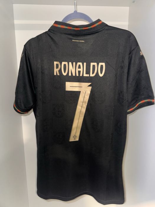 Tricou Ronaldo portugalia negru