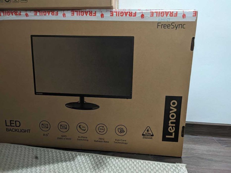 Monitor 2K LED IPS Lenovo 31.5" 75Hz D32q-20
