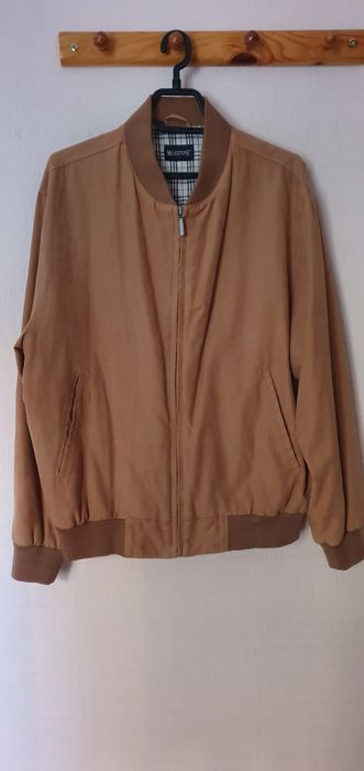 Кафяво яке от плат