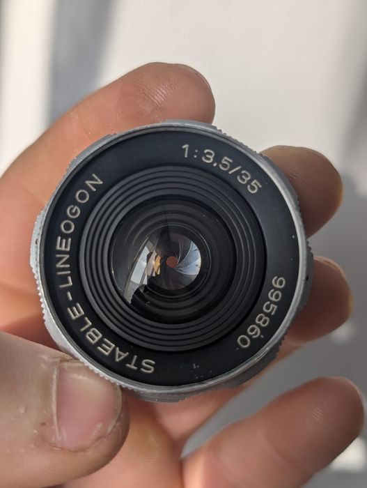 Obiectiv cameră vintage  Staeble-Lineogon de 35mm.