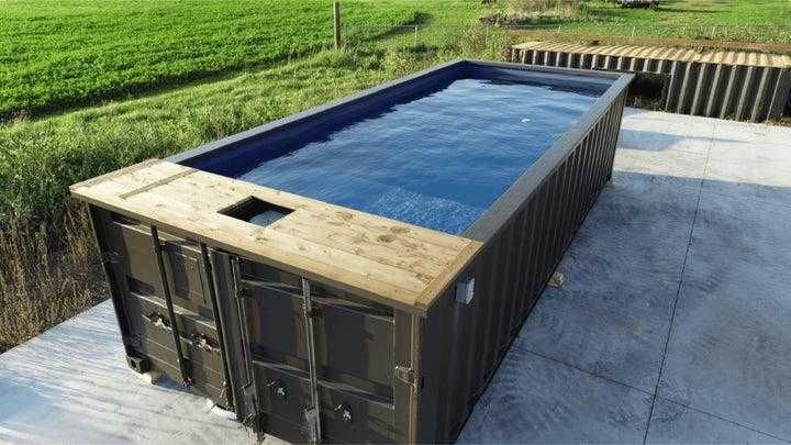 Piscină din container de 6 m x 6 m (tip „One Tripper”)