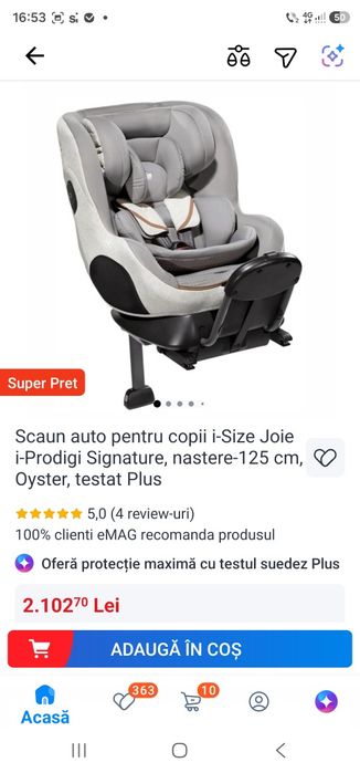 Scaun auto Joie i-Prodigi Signatura