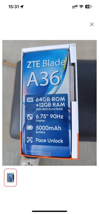 Продам телефон ZTE A36 64 GB