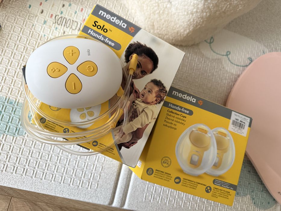 Помпа Medela Hands free Solo с две чашки