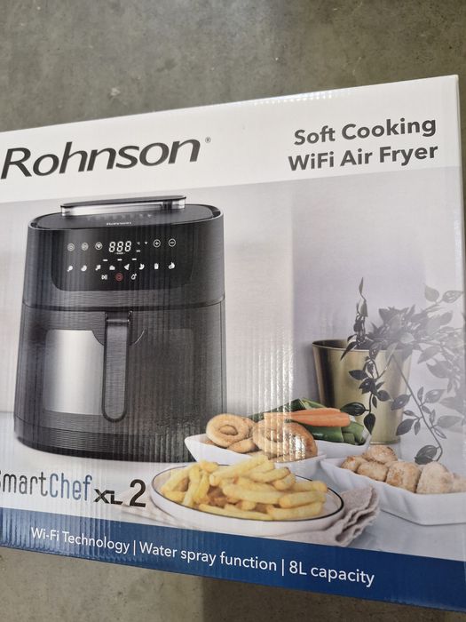 Friteuza cu aer cald si tehnologie Wi-Fi, Rohnson R2858 SmartChef XL 2