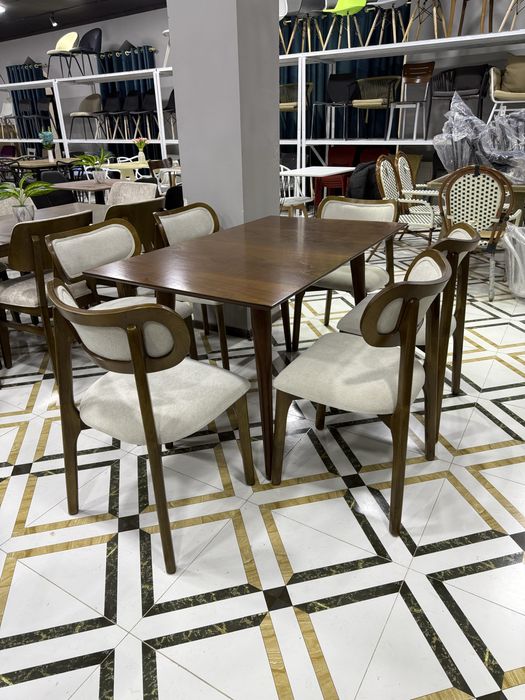 Стол стуллар пластмасса йоғочли профилли темирли стул деревянные