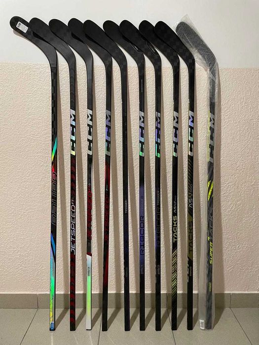 Продам новые,  б/у и ремонтные хоккейные клюшки BAUER, CCM, SOYUZ