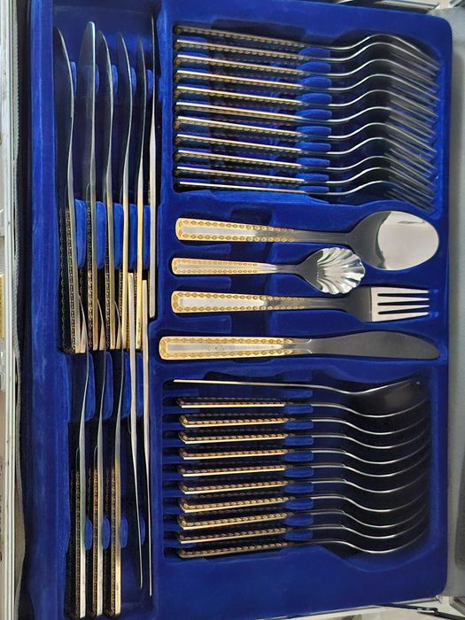 Set Tacamuri placate cu Aur  72 piese SONESTA
