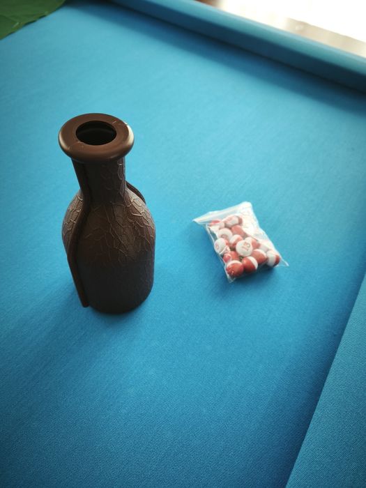 Sticla agitatoare pentru biliard cu 16 bile numerotate, cutie pentru z