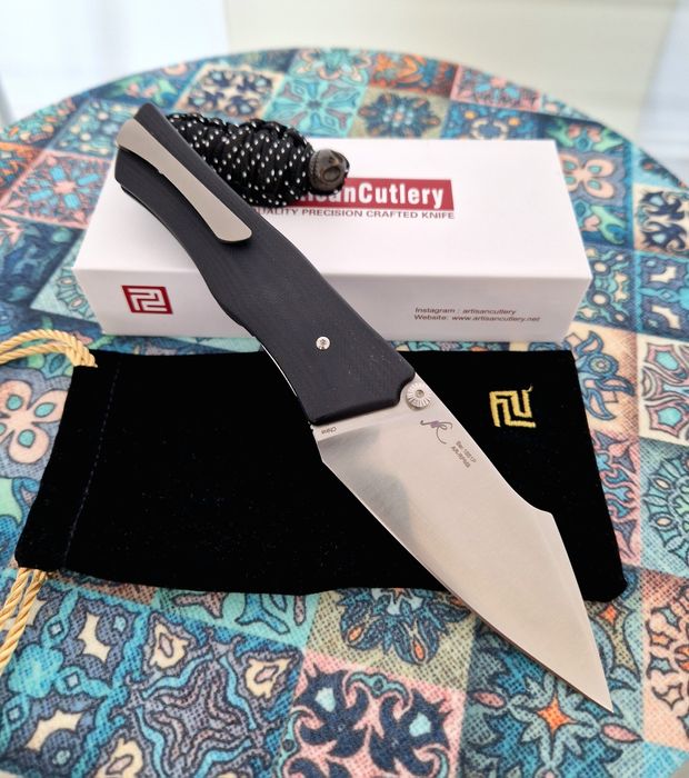 Cutit pliabil EDC Artisan Ahab, otel AR-RPM9, nou