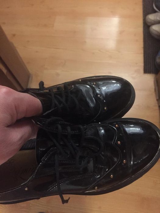 Школьное кожаные туфли,