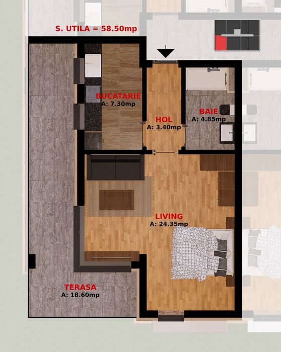 Garsoniere si apartamente de vanzare posibilitate rate la dezvoltator