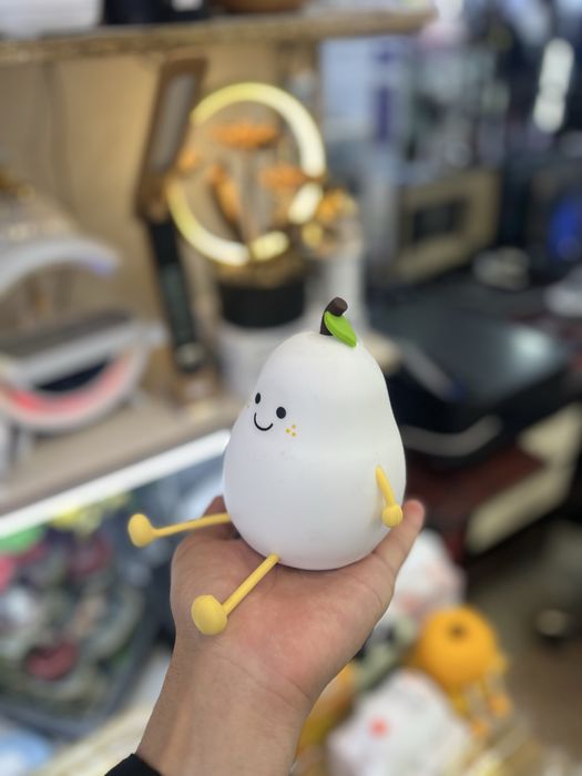 Ночник груша, светодиодный беспроводной силиконовый светильник