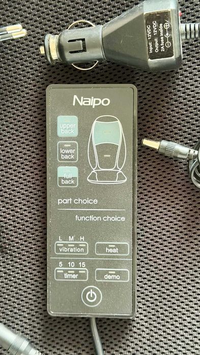Масажор за гръб шиацу Naipo MGBK-2606H   12V и 220V