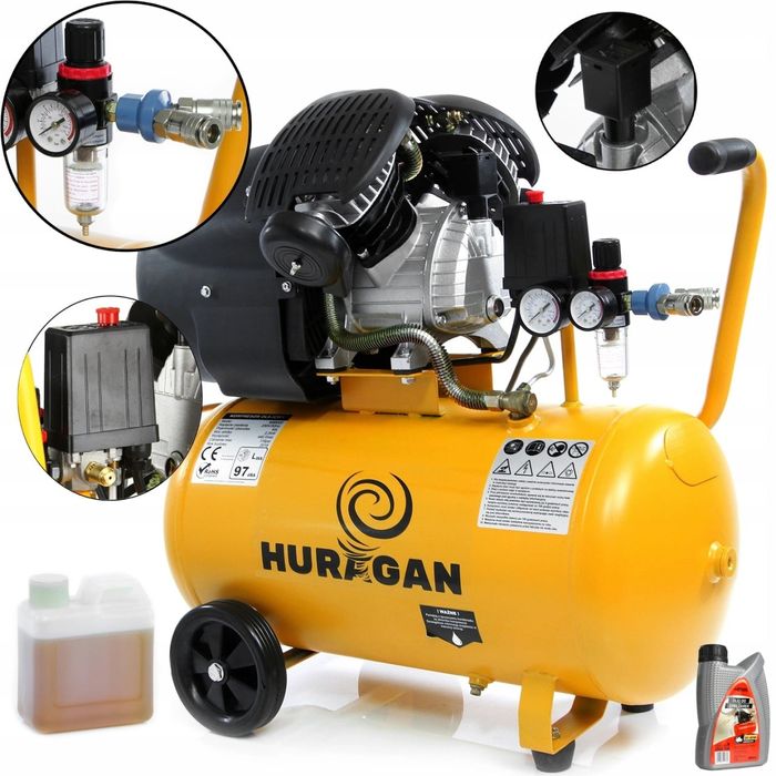 Compresor de aer 50L, 2T, debit 530 l/min, pentru atelier – XM88002