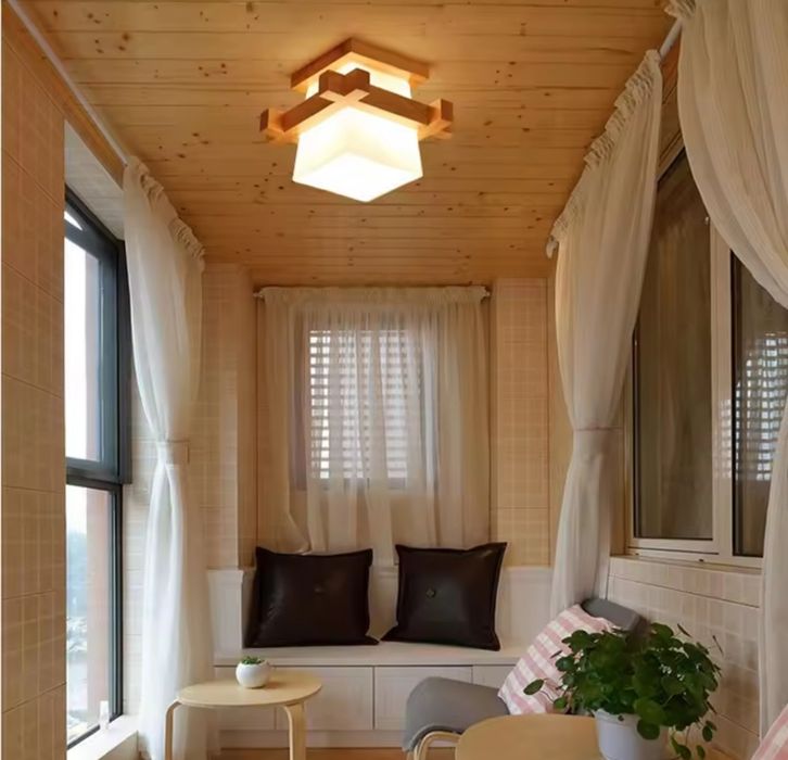 Страхотен дървен абажур