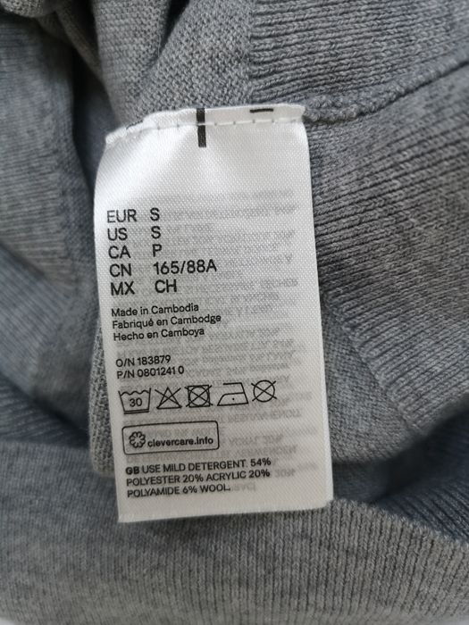 Bluza pulover gri polo H&M