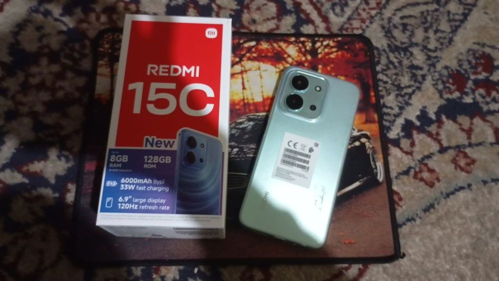 Redmi 15 c 128 gb mint green