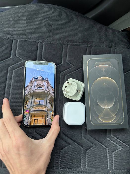 Iphone 12 pro gold 128 GB karobka dokument zaryadka