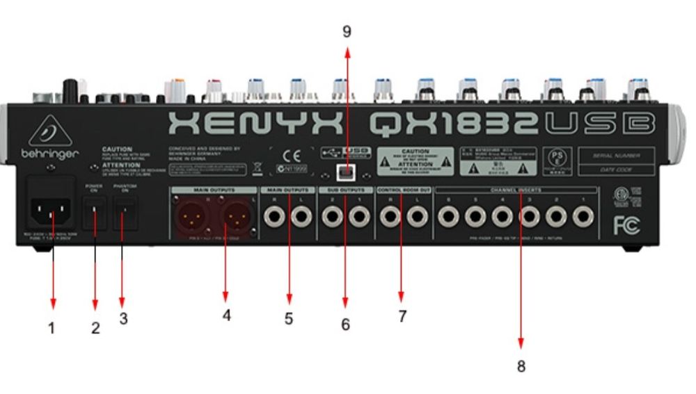 Behringer XENYX QX1832USB овоз микшери