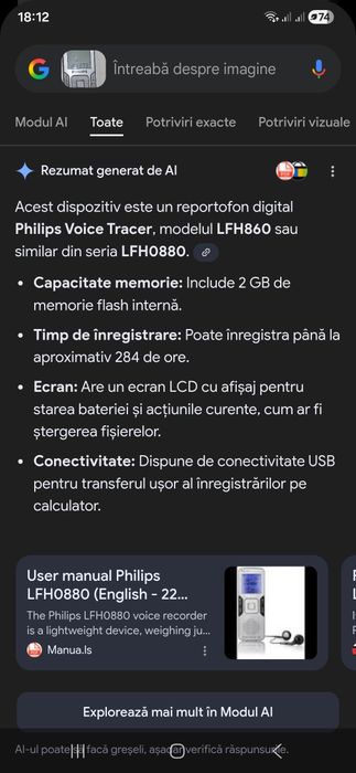 Vand reportofon Philips