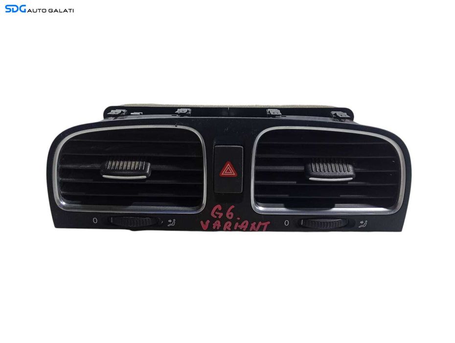Grila Grile Ventilatie Aerisire Centrala Volkswagen Golf 6 2008 - 2013 Cod 5K0815735D 5K0815736D [L6234]