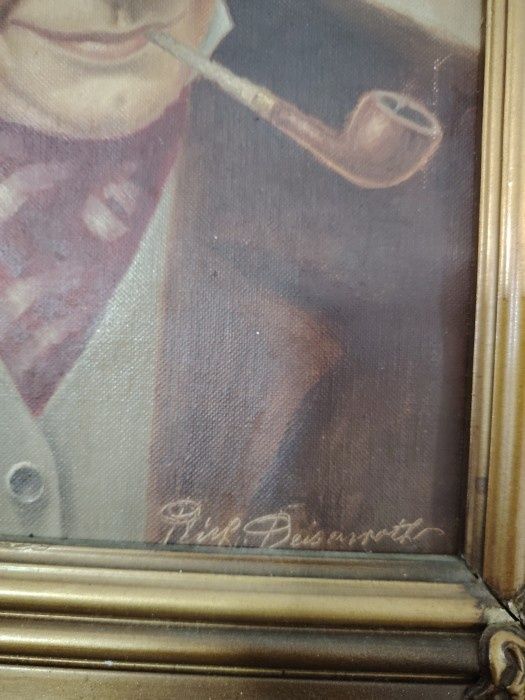 Tablou portret pictura in ulei