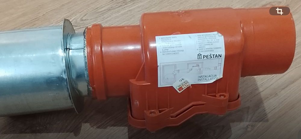 clapetă antiretur (sau supapă antiretur) pentru canalizare