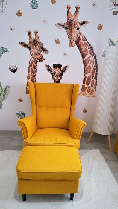 Fotoliu și taburet Ikea