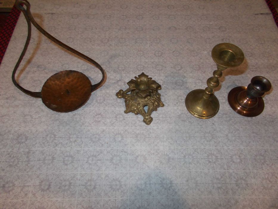 Лот свещници от мед-бронз