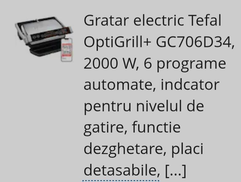 Gratar Electric Tefal Optigrill stare foarte buna