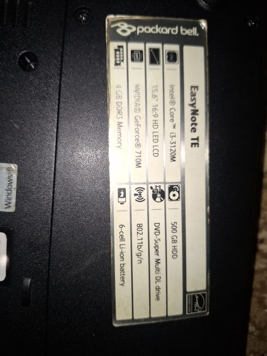 Ноутбук Packard bell