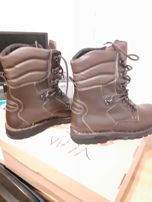 Bocanci militari piele maro