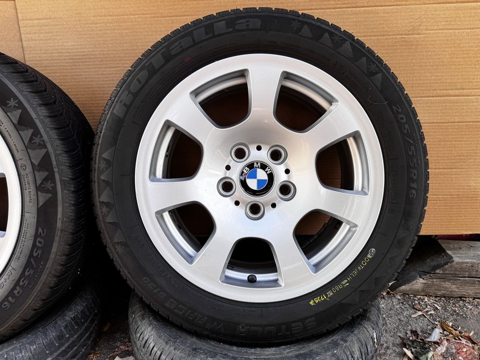16” 5x120 7j ET20 с нови зимни гуми 205/55/16 Дот 25