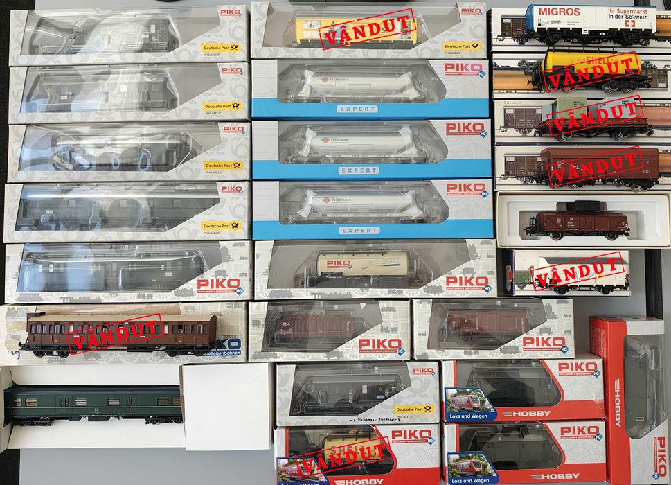 Vagoane trenulet electric H0 Piko