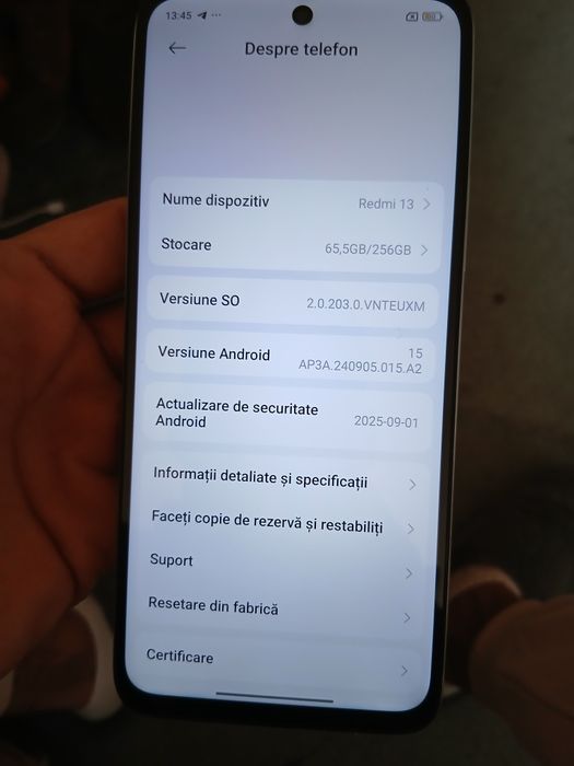Redmi a 13 nou în stare perfecta de functionare
