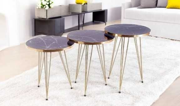 Комплект 3 маси за кафе, помощна масичка