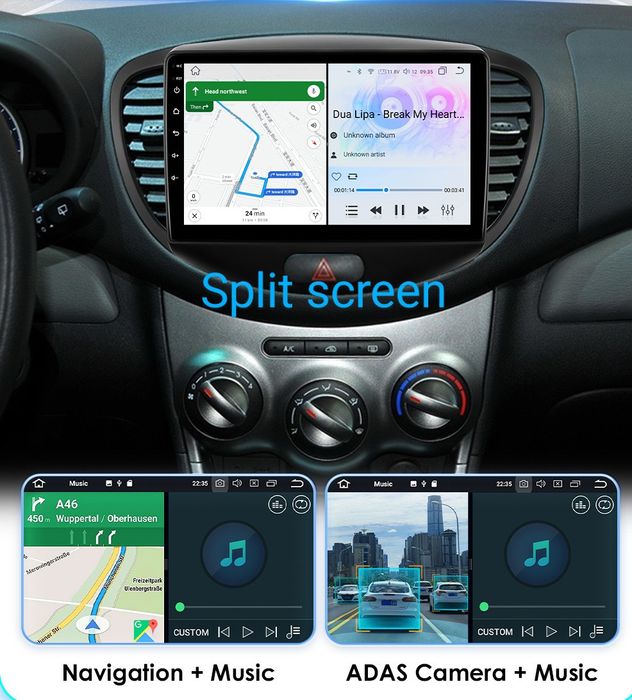 Navigatie Android dedicata Hyundai i10 (2007-2013)