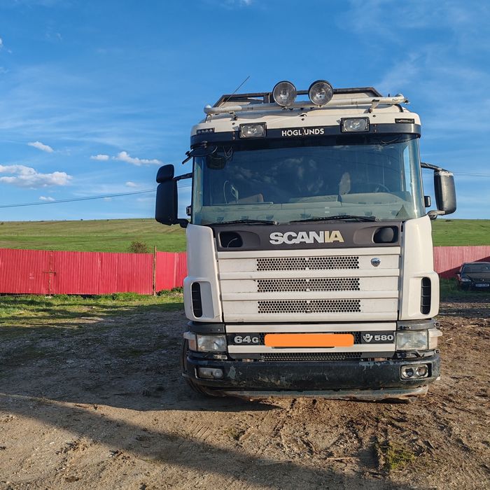Camion forestier Scania R580 164G  V8 an 2004